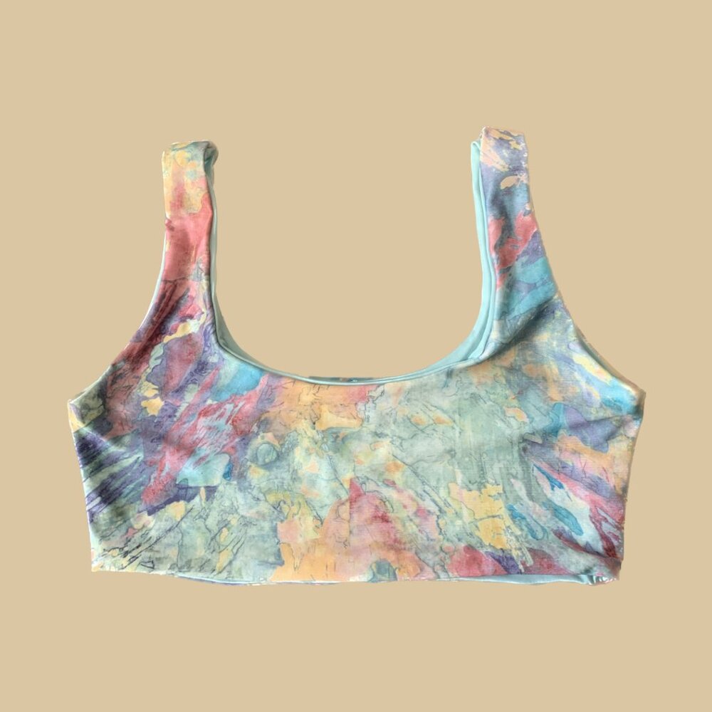 Tie Dye Bikini Top